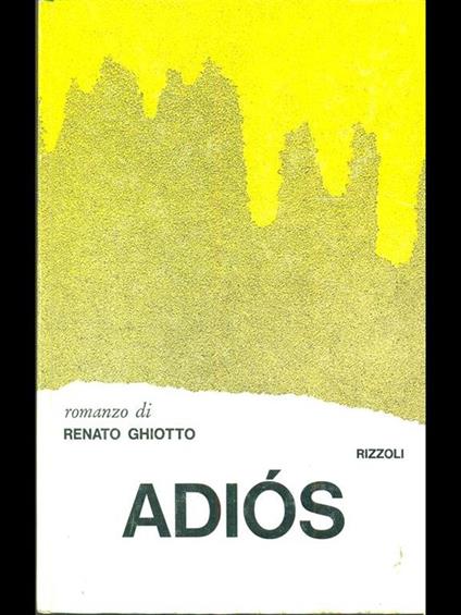 Adios - Renato Ghiotto - copertina