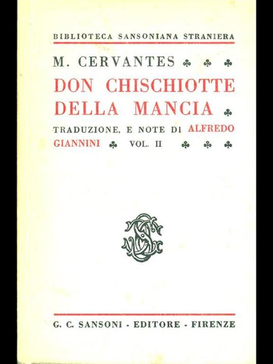 Don Chisciotte della Mancia II - Miguel de Cervantes - copertina