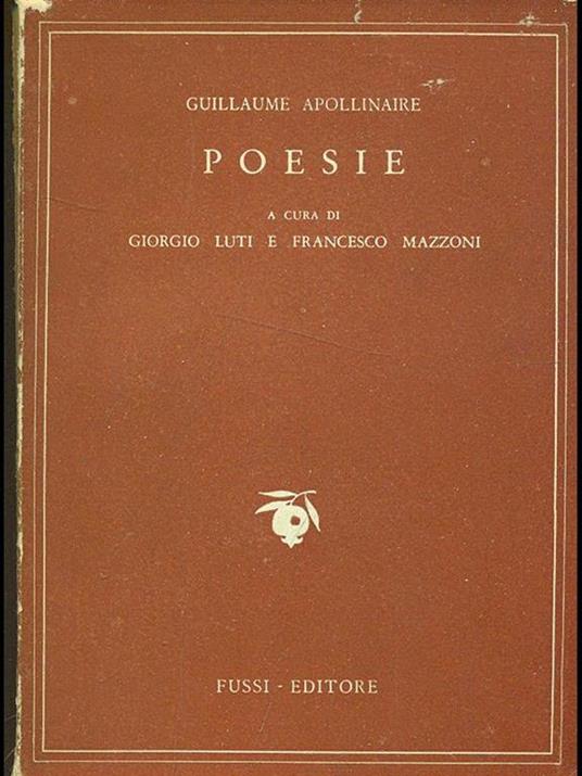 Poesie - Guillaume Apollinaire - copertina