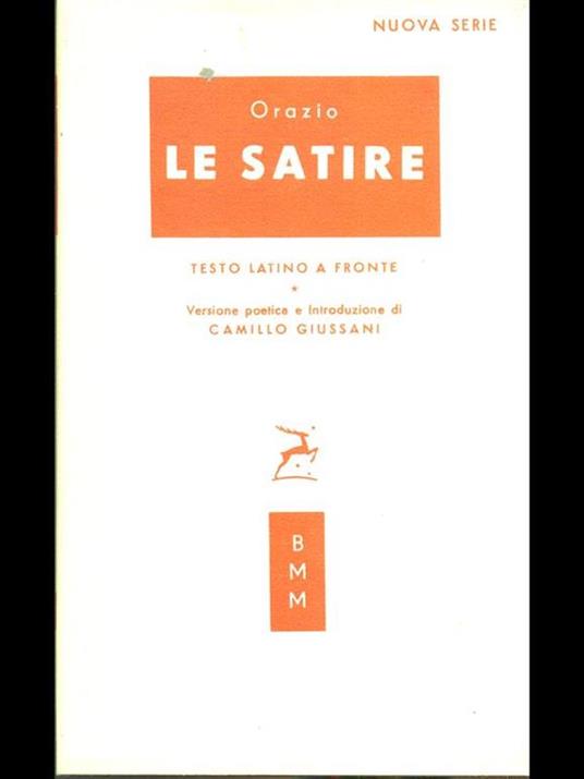 Le satire - Q. Flacco Orazio - copertina