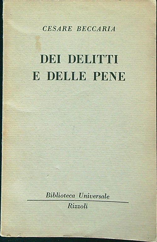 Dei delitti e delle pene