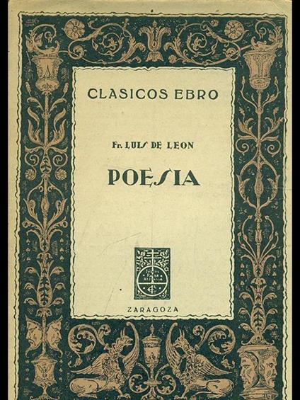 Poesia - Luis de León - copertina