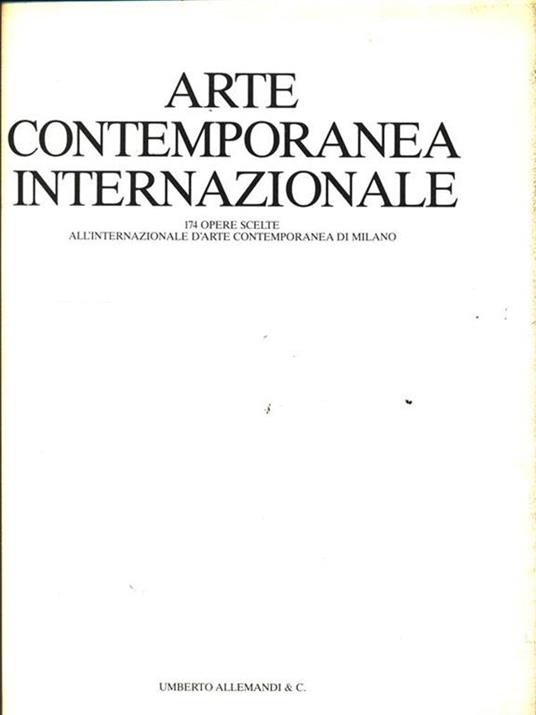 Arte contemporanea internazionale - copertina