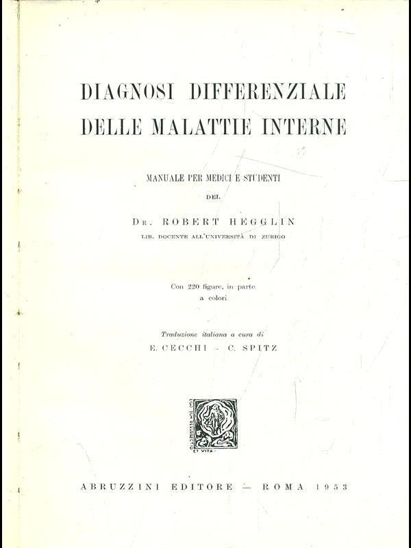 Diagnosi differenziale delle malattie interne