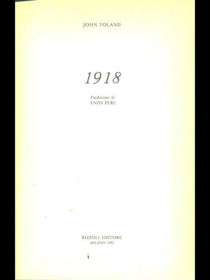 1918 - John Toland - copertina