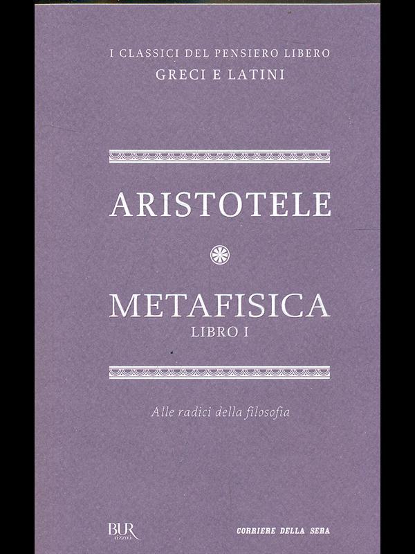 Metafisica. Libro I