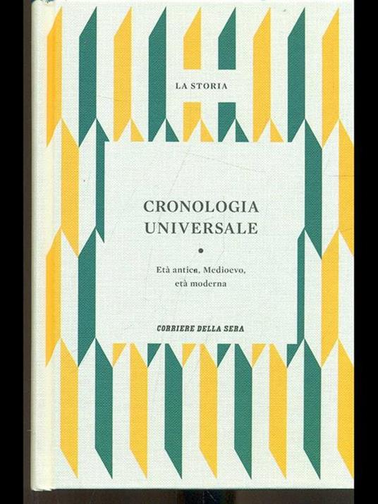 Crono, ogia universale. Età antica, medioevo, età moderna - copertina