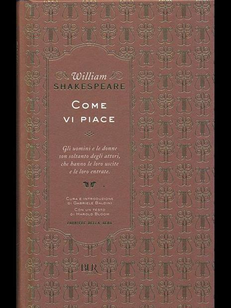 Come vi piace - William Shakespeare - copertina