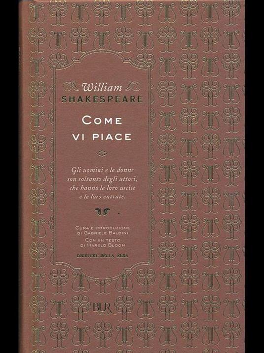 Come vi piace - William Shakespeare - copertina