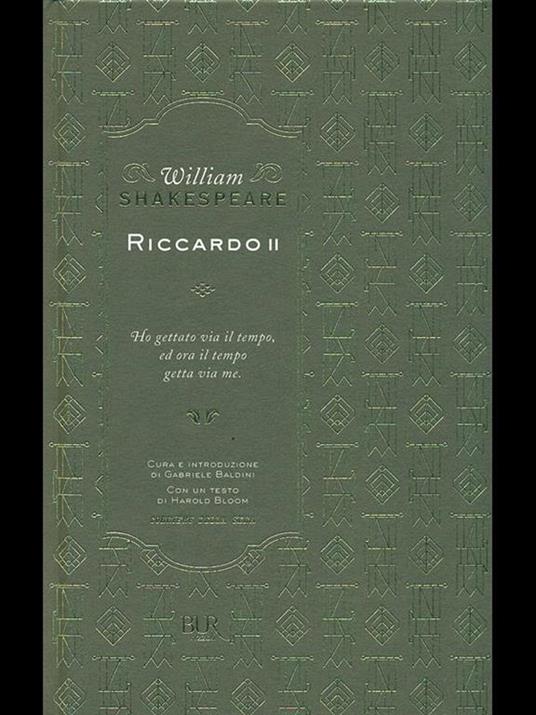 Riccardo II  - William Shakespeare - copertina
