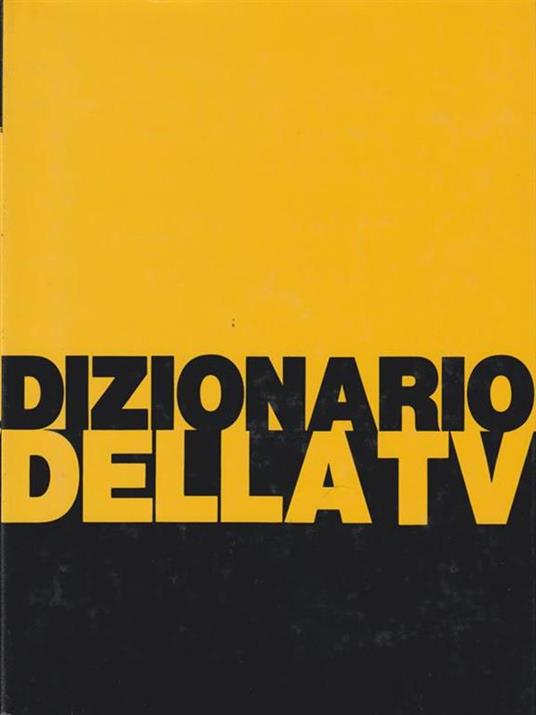 Dizionario della tv - Carbone - copertina