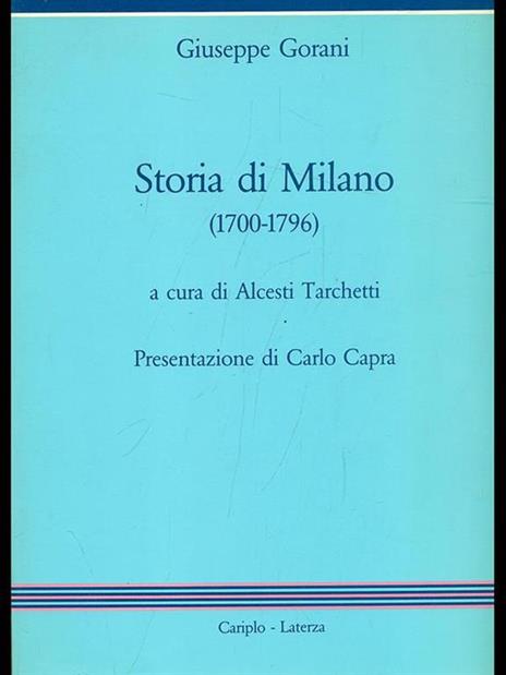 Storia di Milano 1700-1796 - Giuseppe Gorani - 7