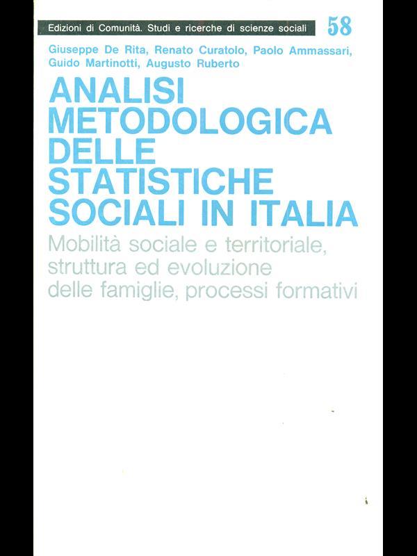 Analisi metodologica delle statistiche sociali in Italia