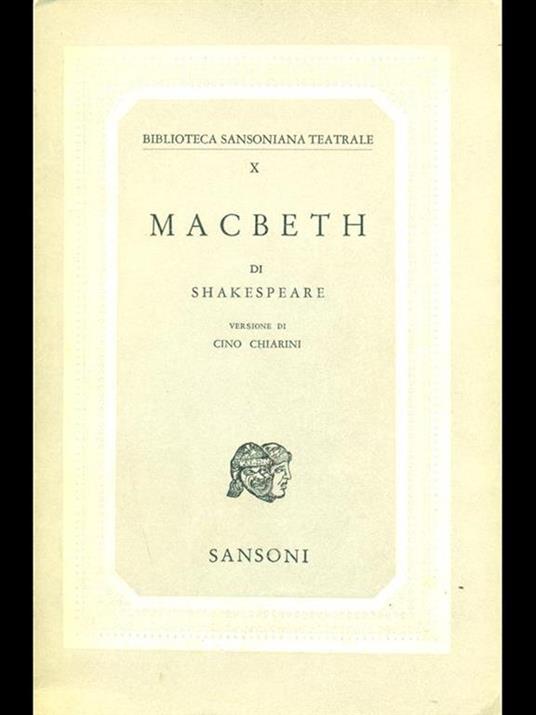 Macbeth - William Shakespeare - copertina