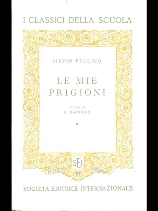 Le mie prigioni - Silvio Pellico - copertina