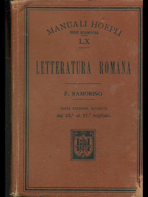 Letteratura romana