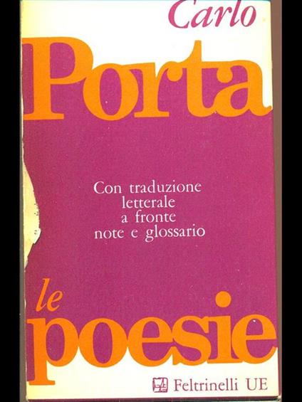 Le poesie - Carlo Porta - copertina