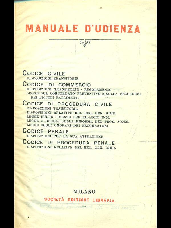 Manuale di udienza