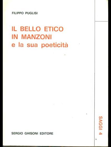 Il bello etico in Manzoni e la sua poeticità - copertina