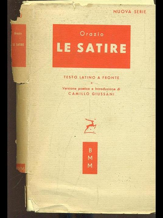 Le satire - Q. Flacco Orazio - copertina