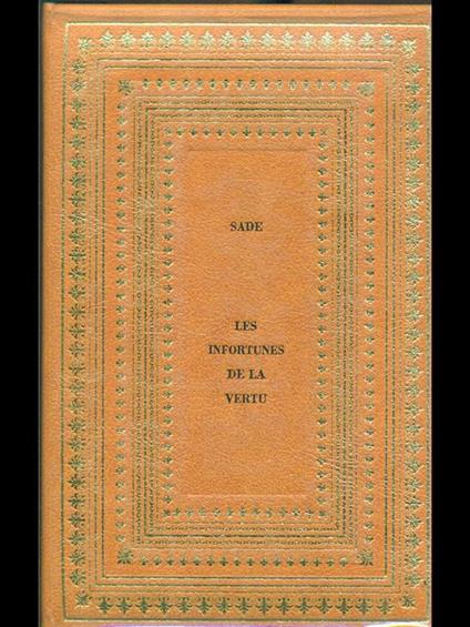 Les infortunes de la vertu - François de Sade - copertina