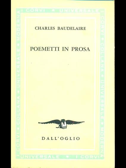 Poemetti in prosa - Charles Baudelaire - copertina
