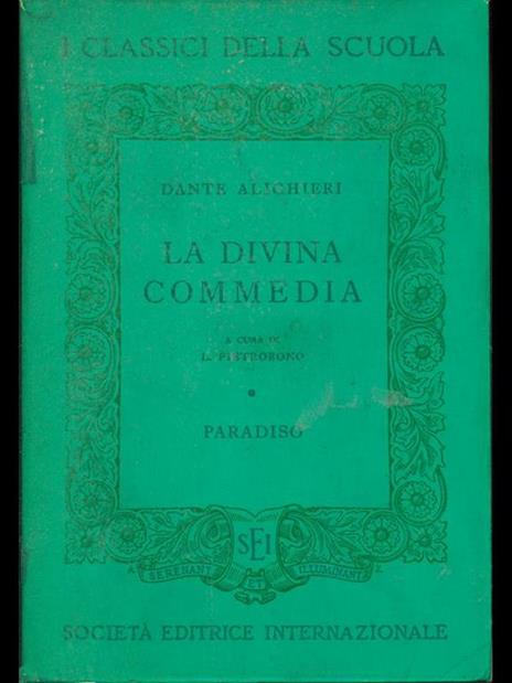 La Divina Commedia - Dante Alighieri - copertina