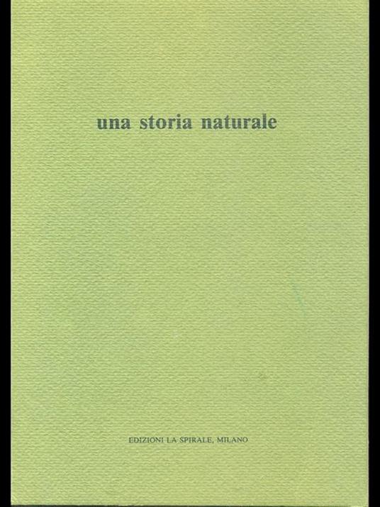 Una storia naturale - copertina