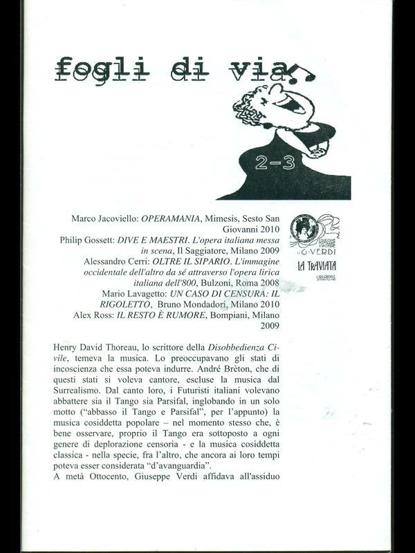 Fogli di via n.2-3 novembre 2010