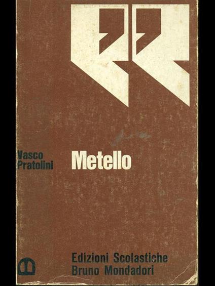 Metallo - Vasco Pratolini - copertina