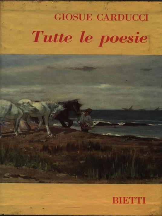 Tutte le poesie - Giosuè Carducci - copertina