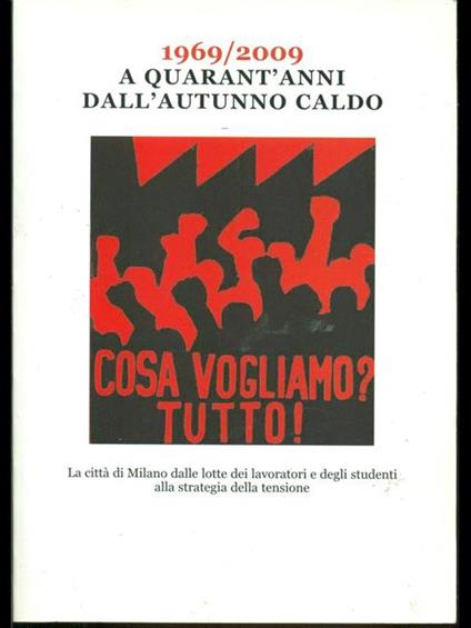 1969/2009 A quarant'anni dall'autunno caldo - copertina