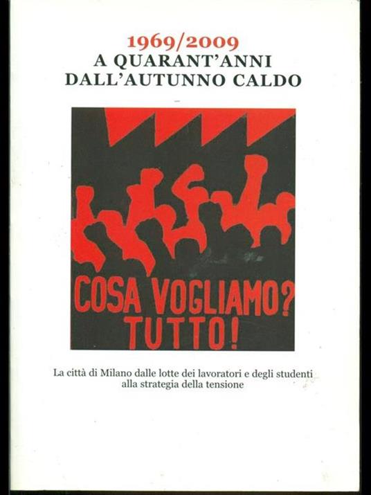 1969/2009 A quarant'anni dall'autunno caldo - copertina