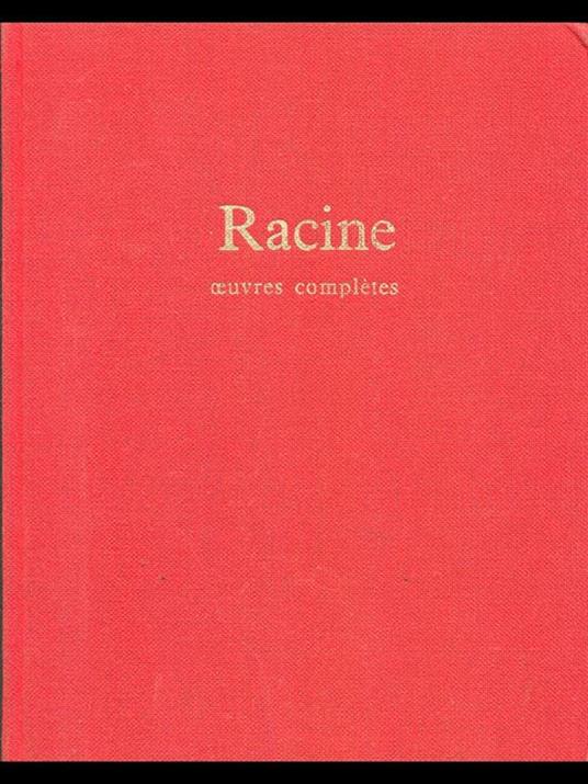Oeuvres completes - Jean Racine - copertina