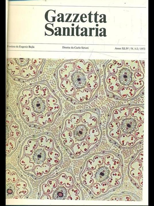 Gazzetta sanitaria 1973 - copertina