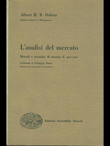 L' analisi del mercato - Albert H. R. Delens - copertina