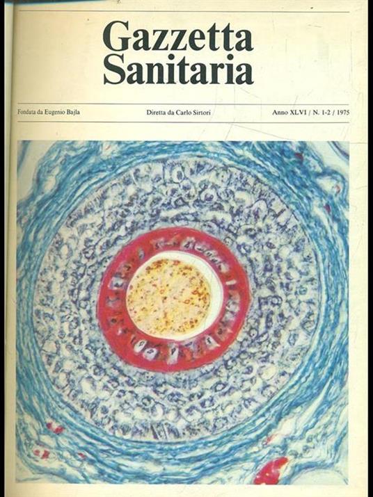 Gazzetta sanitaria 1/5. 1975 - copertina