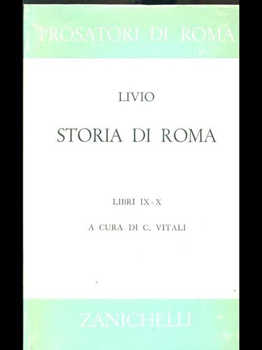 Storia di Roma. Libri IX. X - Tito Livio - copertina
