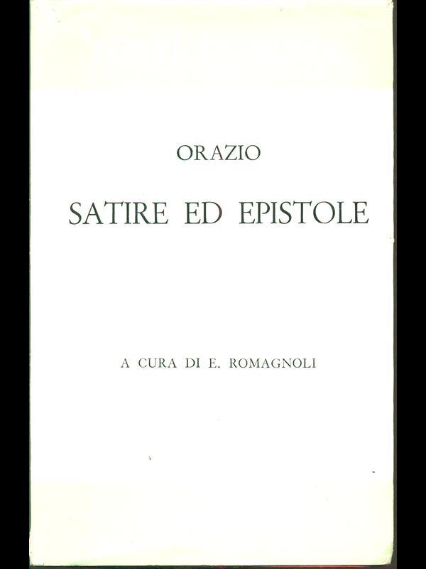 Satire ed epistole