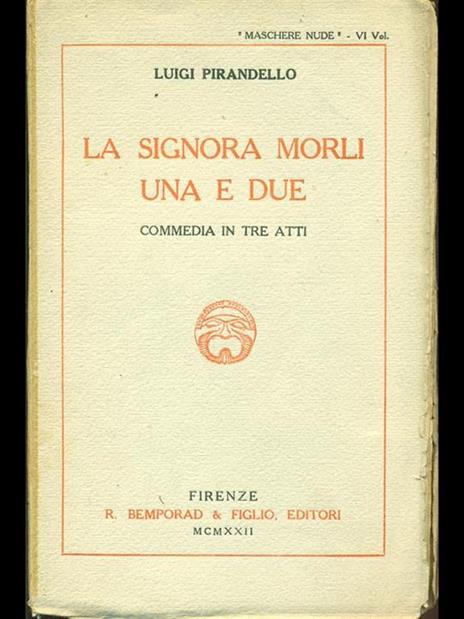 La Signora Morli una e due - Luigi Pirandello - 4