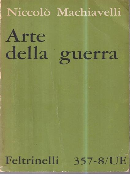 Arte della guerra - Niccolò Machiavelli - copertina