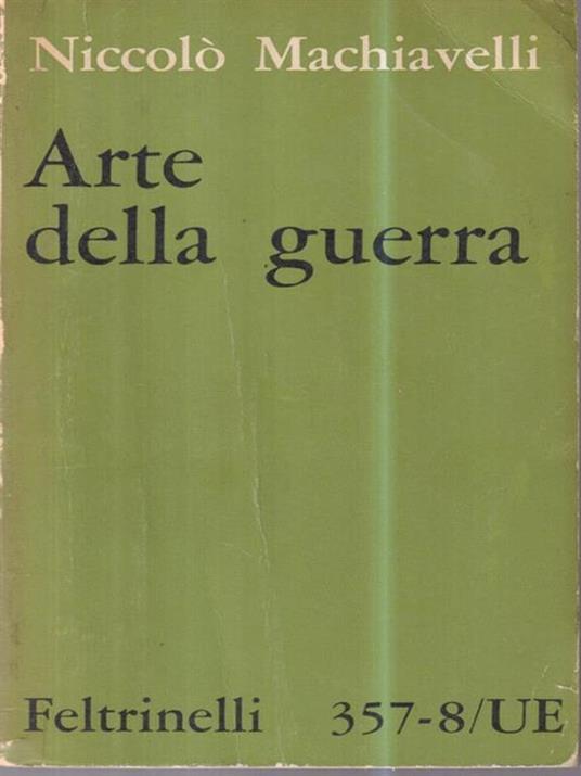 Arte della guerra - Niccolò Machiavelli - copertina