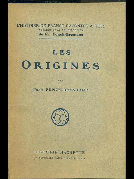 Les origines - copertina
