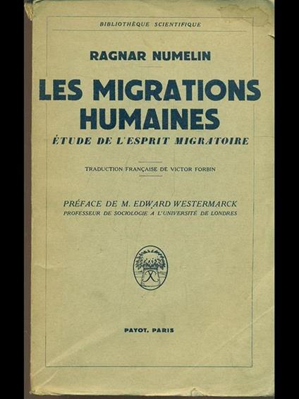Les migrations humaines - Ragnar Numelin - copertina