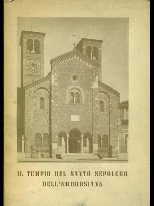 Il tempio del santo sepolcro dell'Ambrosiana - Luisa Santandrea - copertina