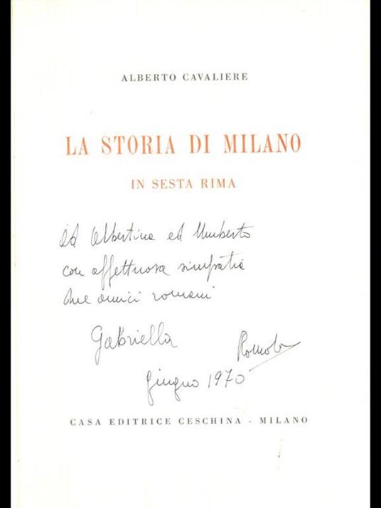 La storia di Milano in sesta rima - Alberto Cavaliere - 6