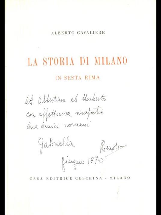 La storia di Milano in sesta rima - Alberto Cavaliere - 5