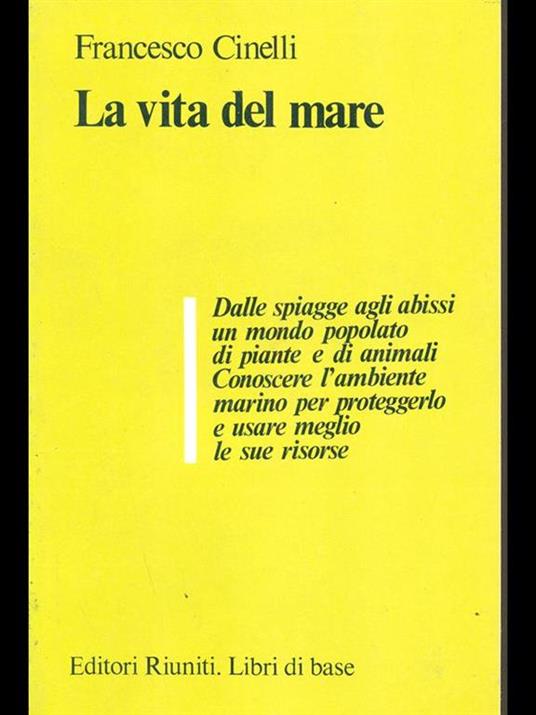 La vita del mare - Francesco Cinelli - copertina
