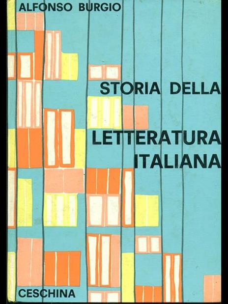 Storia della letteratura italiana - Alfonso Burgio - copertina