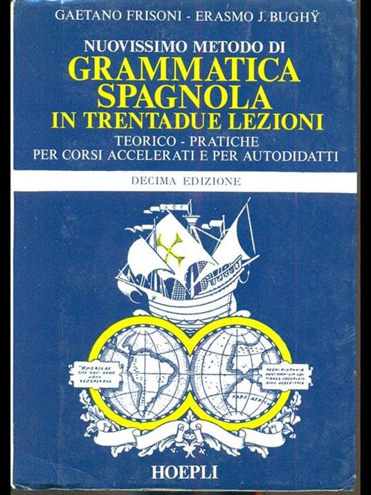 Nuovissimo metodo di grammatica spagnola intrentadue lezioni - copertina